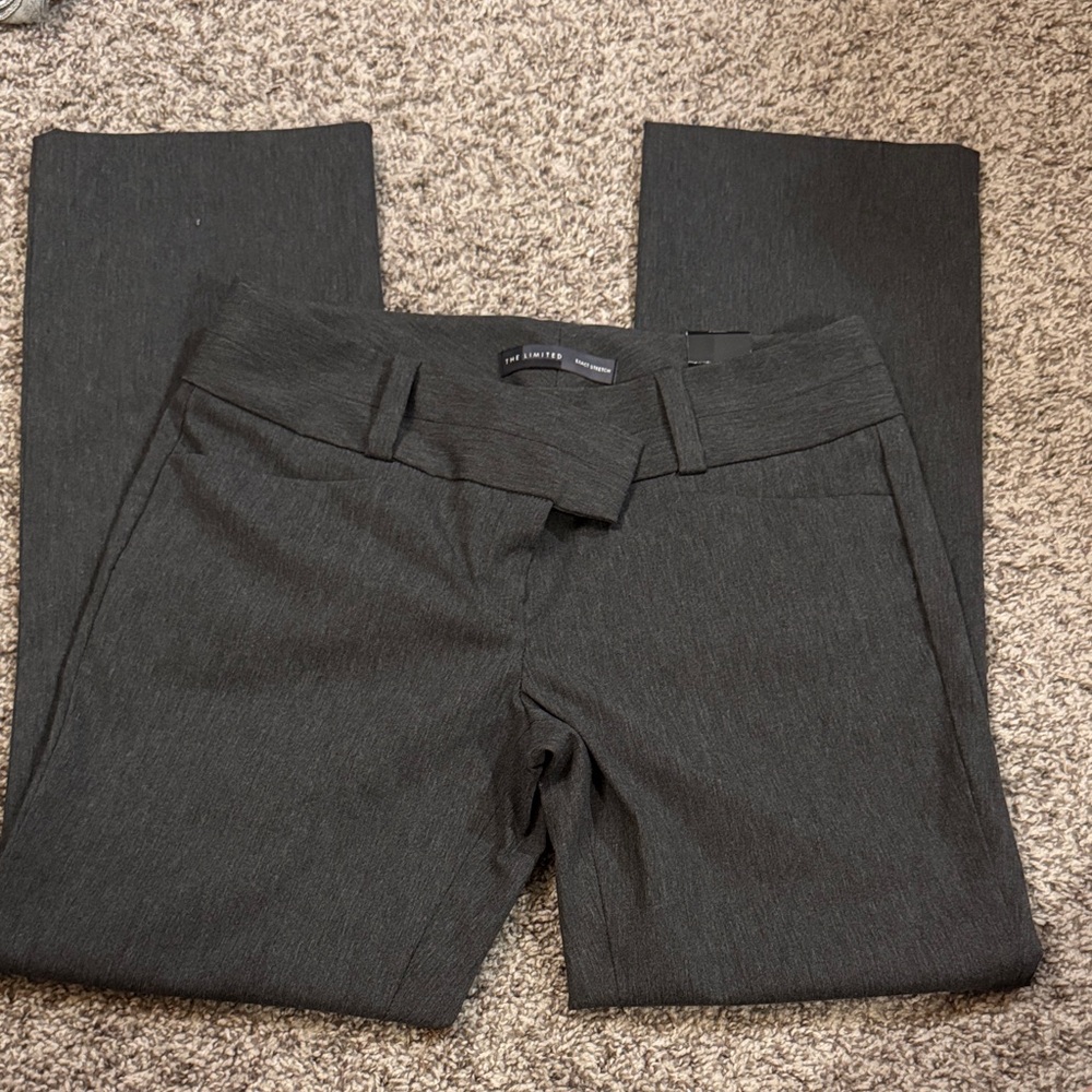 The Limited Charcoal Bootcut Stretch Pants